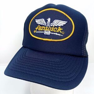 Vintage Fenwick Eagle Fly Fishing Rods Reel Lure Mesh Trucker Snapback Cap Hat